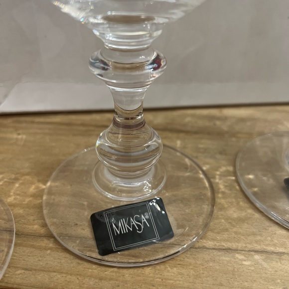 Set of Four Vintage Mikasa French Countryside Footed Goblets. SET OF FOUR w/ box - Picture 2 of 3